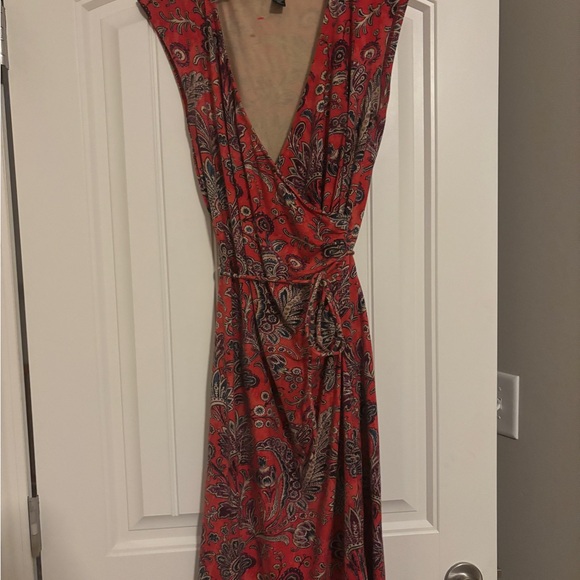 Ralph Lauren Dresses & Skirts - Ralph Lauren Red, Blue and Tan Sleeveless Dress, Sz M